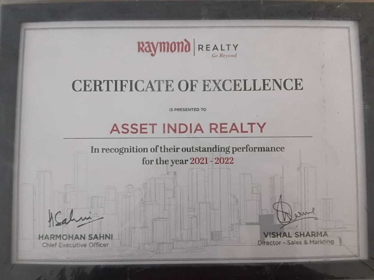 Certificate of Excellence